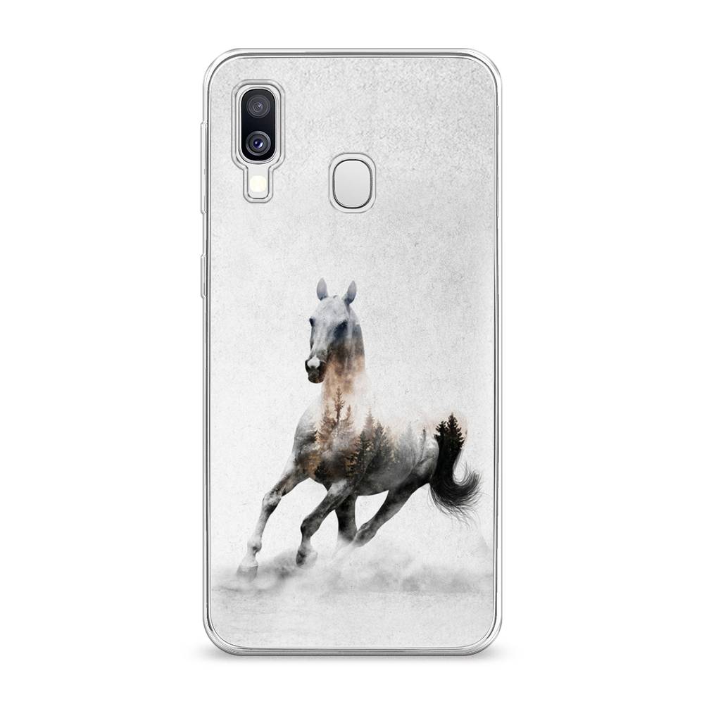 

Чехол Awog на Samsung Galaxy A40 "Лошадь лес", Разноцветный, 28050-2