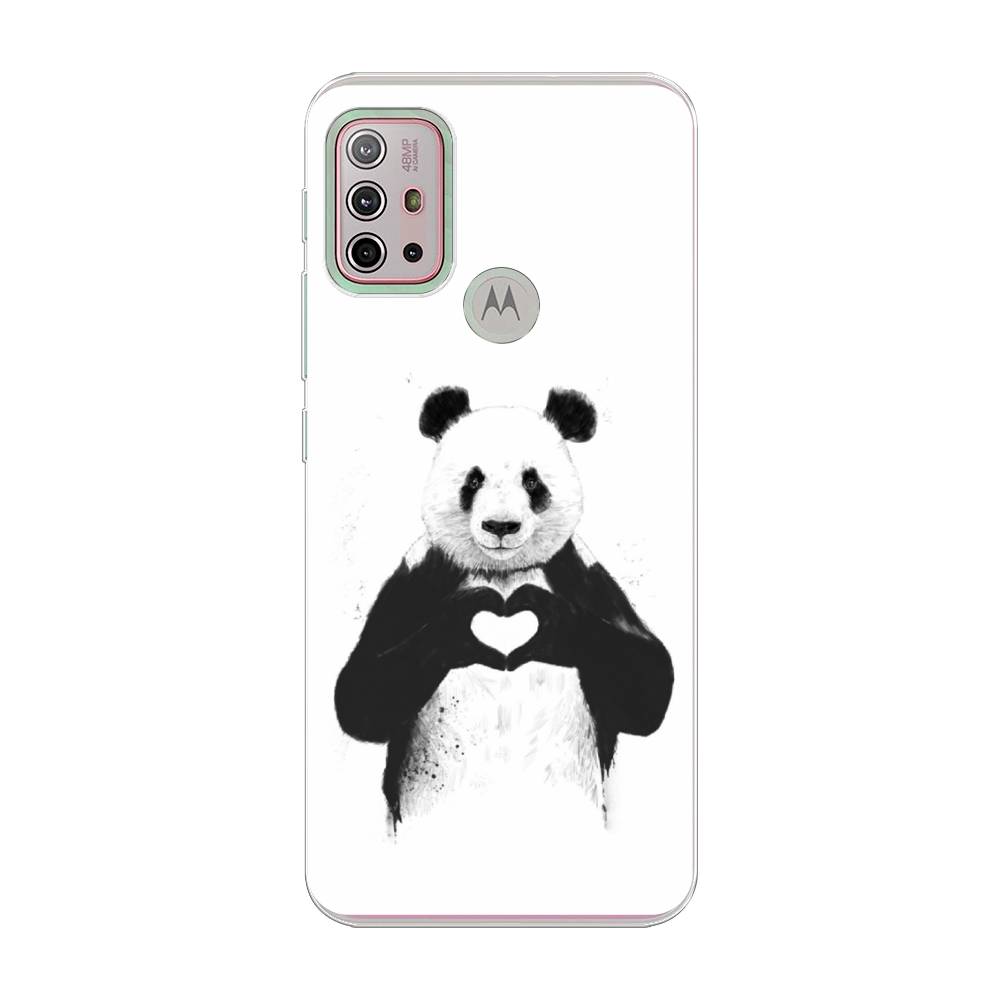 

Чехол Awog на Lenovo K13 Note/Motorola Moto G10/G20/G30 "Панда love", Разноцветный, 242150-10