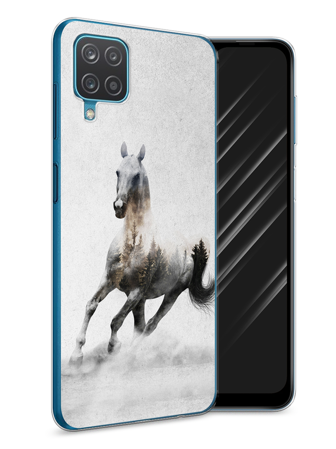 

Чехол Awog на Samsung Galaxy A12 / Самсунг A12 "Лошадь лес", Разноцветный, 2101650-2