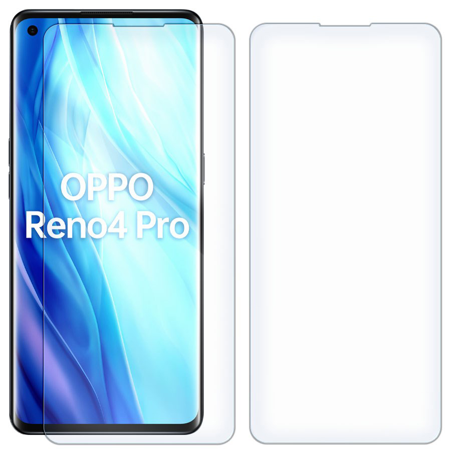 

Комплект из 2-x защитных гибридных стекол для OPPO Reno 4 Pro