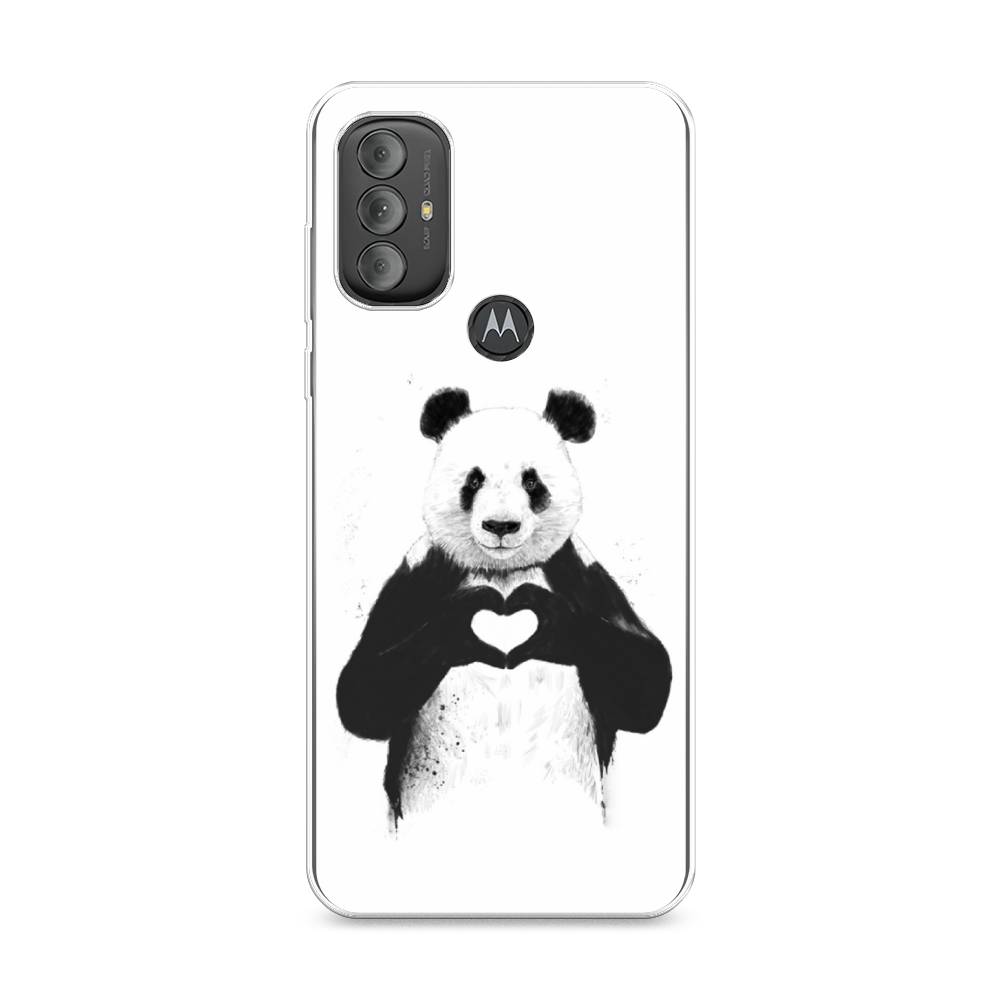 

Чехол Awog на Motorola Moto G Power 2022 "Панда love", Разноцветный, 242850-10