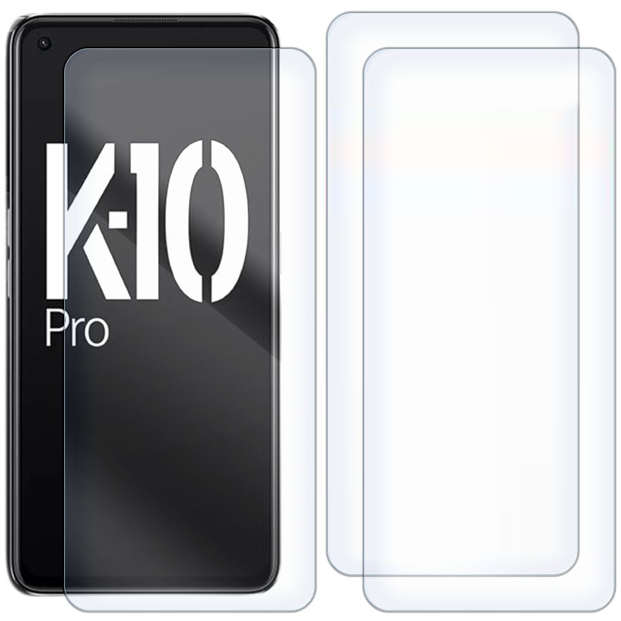 

Комплект из 3-x защитных гибридных стекол для OPPO K10 Pro