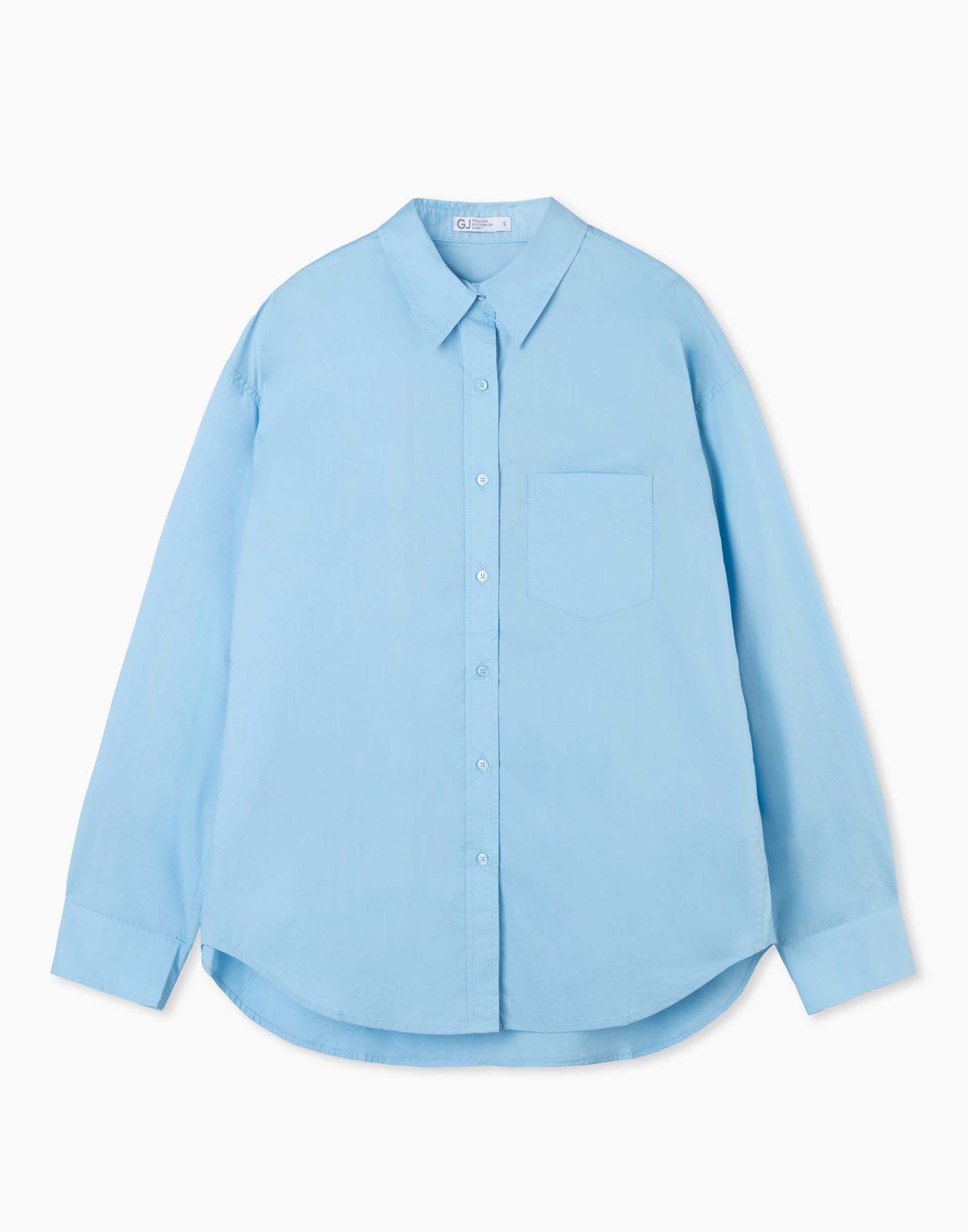 Рубашка женская Gloria Jeans GWT003563 голубой M/170