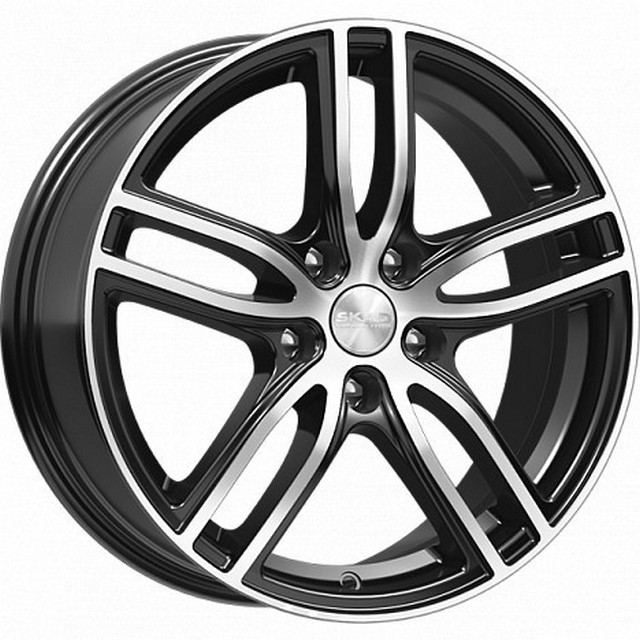 

Колесный диск Скад Брайтон 7x17/5x114.3 D60.1 ET39, Черный;серебристый