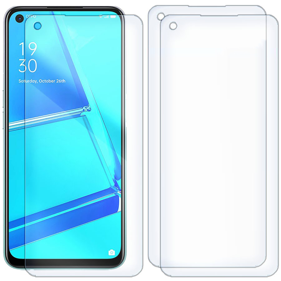 

Комплект из 3-x защитных гибридных стекол для OPPO A72