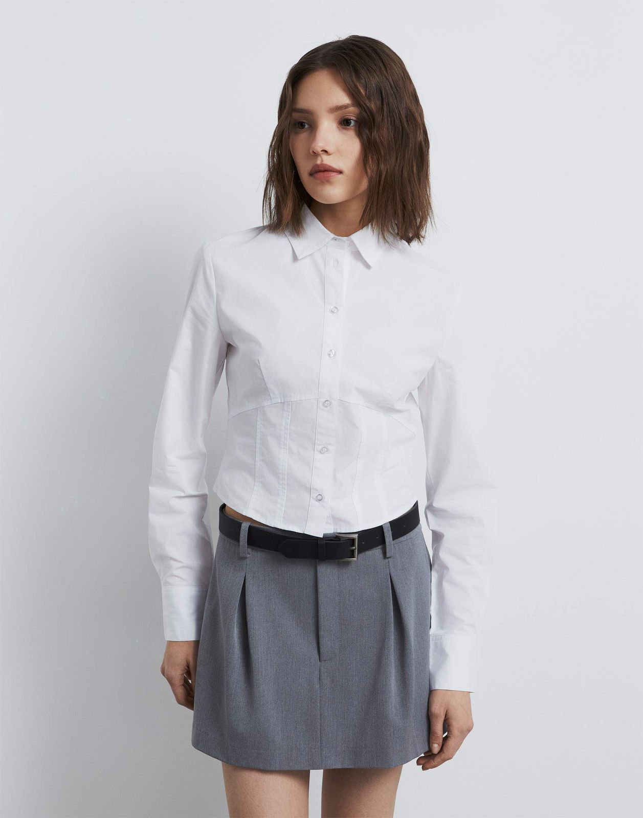 Рубашка женская Gloria Jeans GWT003232 белый XL/170