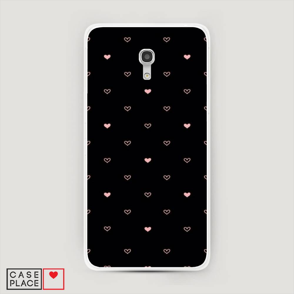 

Чехол Awog на Alcatel Pixi 4 (5) 5045D / Алкатель Pixi 4 (5) 5045D "Черный фон и сердечки", 170250-3