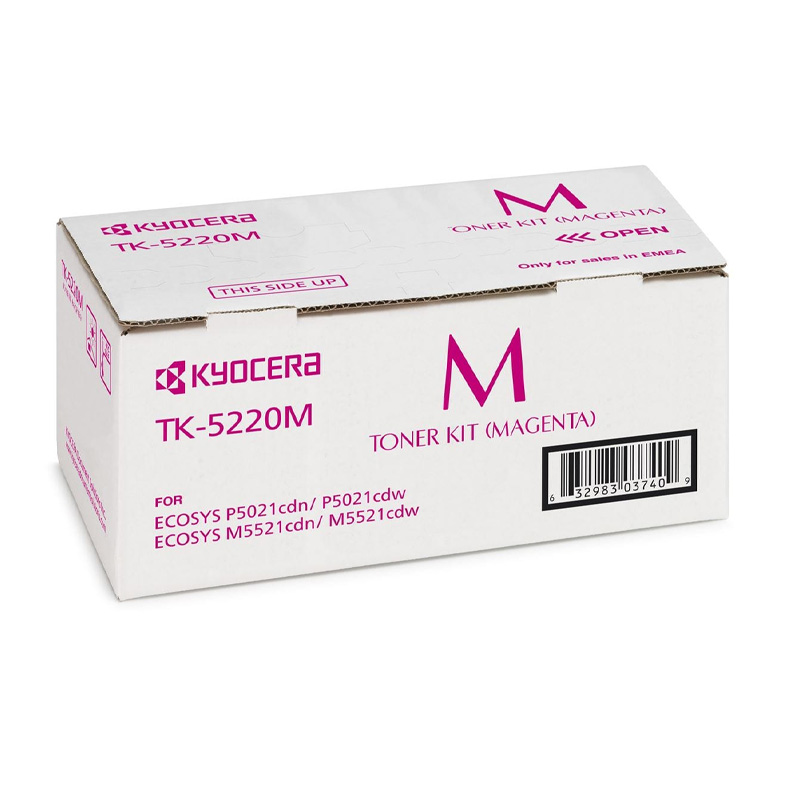 Тонер-картридж для Kyocera Ecosys P5021cdn/P5021cdw/M5521cdn/M5521cdw TK-5220M magenta 1.2