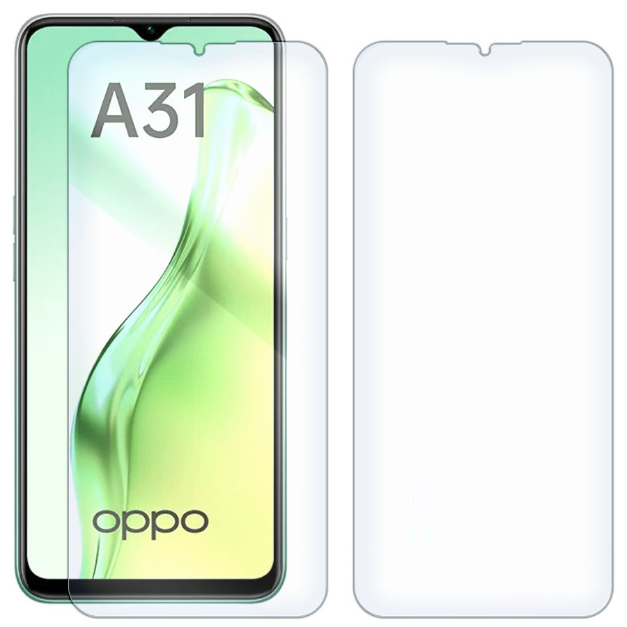 Комплект из 2-x защитных гибридных стекол для OPPO A31