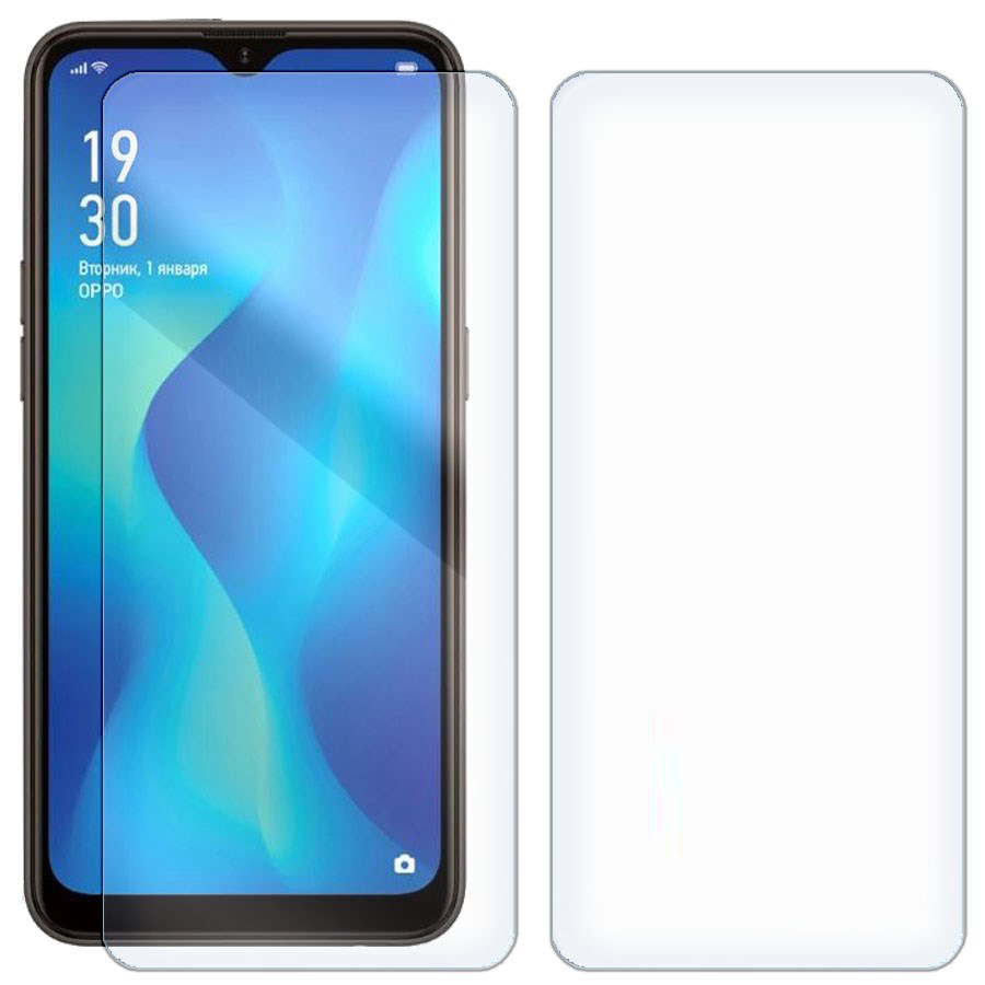 

Комплект из 2-x защитных гибридных стекол для OPPO A1k