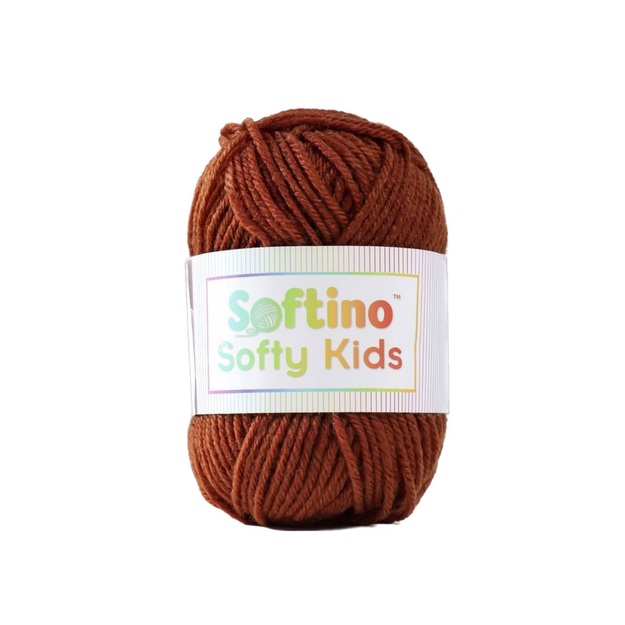 

Пряжа 100% акрил "Softy Kids" 90м ±5м 50 гр цвет горький шоколад, Коричневый