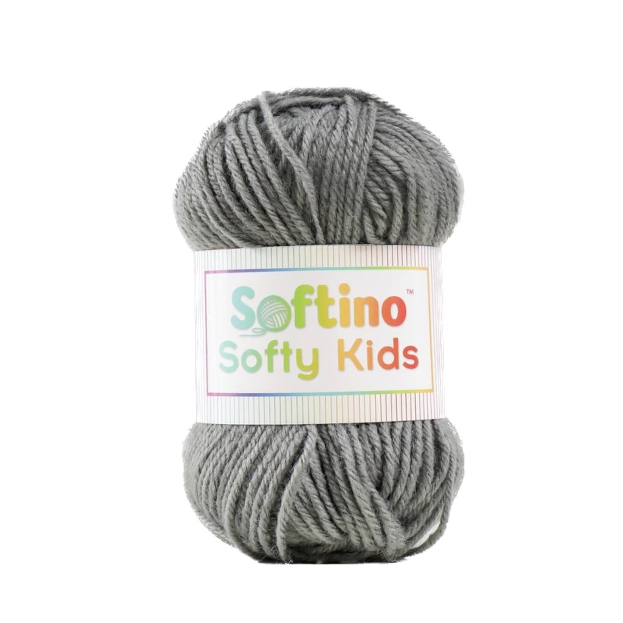 

Пряжа 100% акрил "Softy Kids" 90м ±5м 50 гр цвет 62 серый