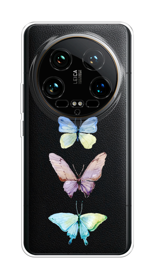 

Чехол на Xiaomi 14 Ultra "Акварельные бабочки", Бирюзовый;розовый, 321850-1
