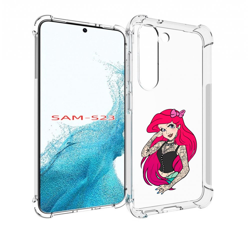 

Чехол MyPads татуированная-принцесса женский для Samsung Galaxy S23, Прозрачный, Tocco