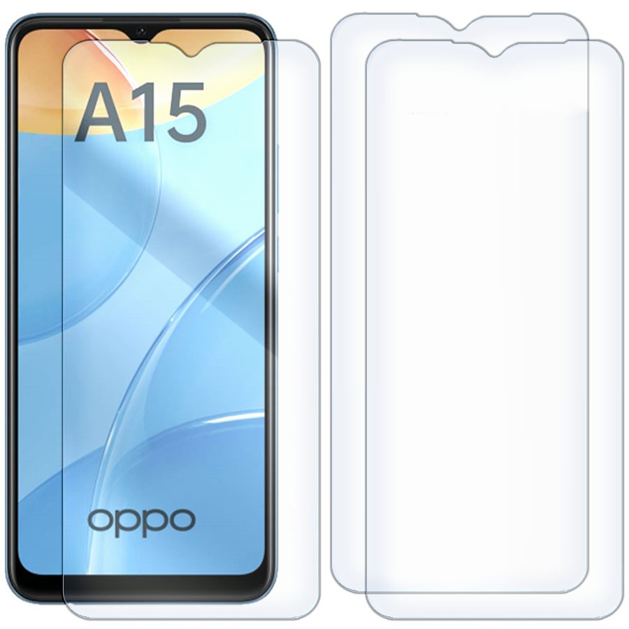 

Комплект из 3-x защитных гибридных стекол для OPPO A15