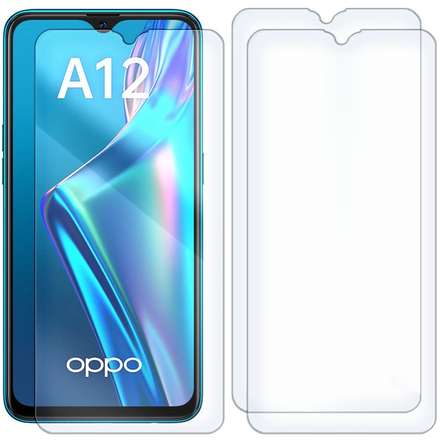 Комплект из 3-x защитных гибридных стекол для OPPO A12