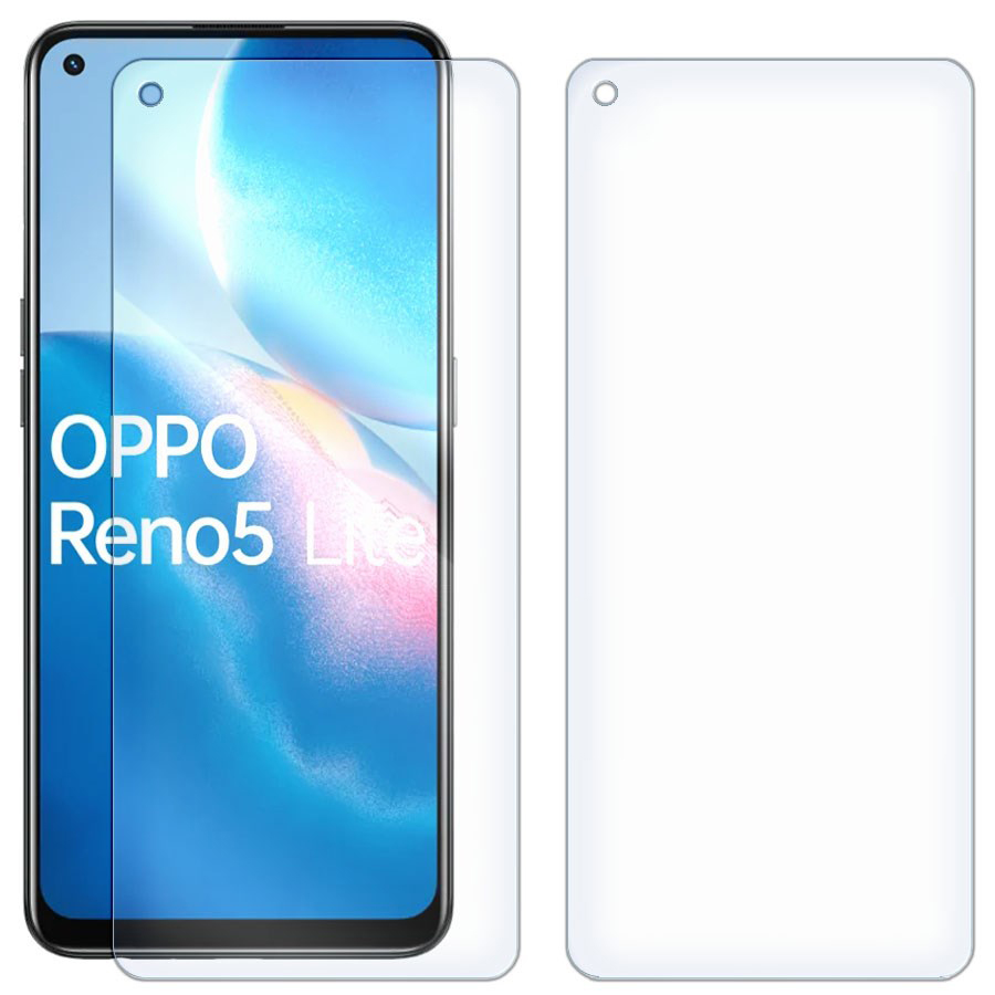 

Комплект из 2-x защитных гибридных стекол для OPPO Reno 5 Lite