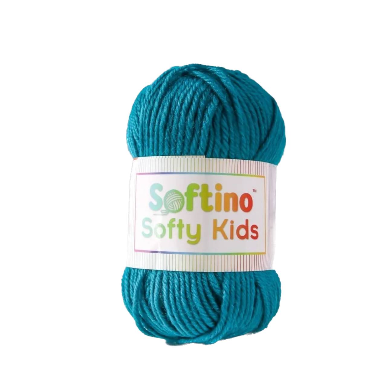 

Пряжа 100% акрил "Softy Kids" 90м ±5м 50 гр цвет 19 лазурный, Синий