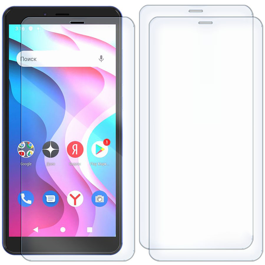 

Комплект из 3-x защитных гибридных стекол для INOI A52 Lite