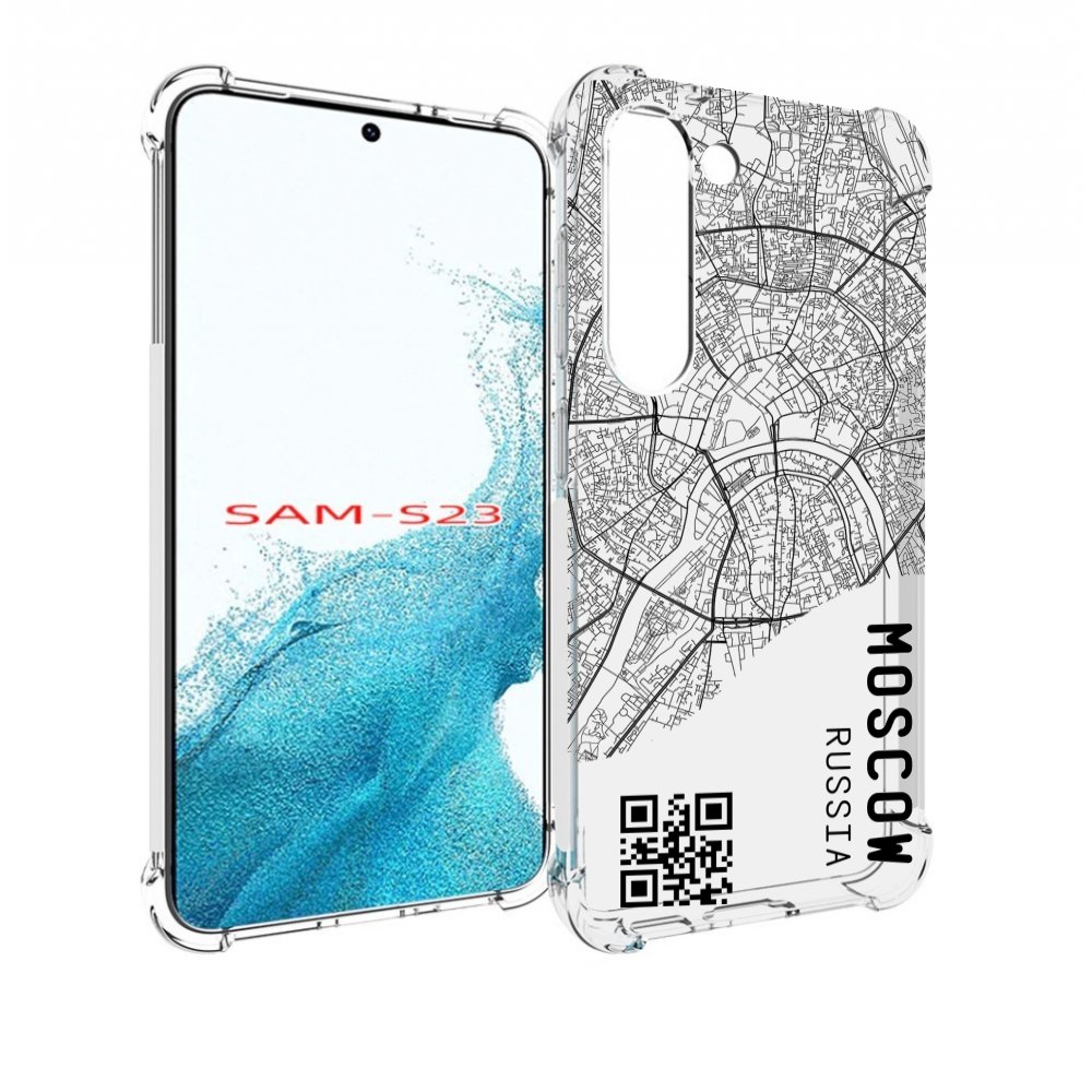 

Чехол MyPads схема-москва для Samsung Galaxy S23, Прозрачный, Tocco