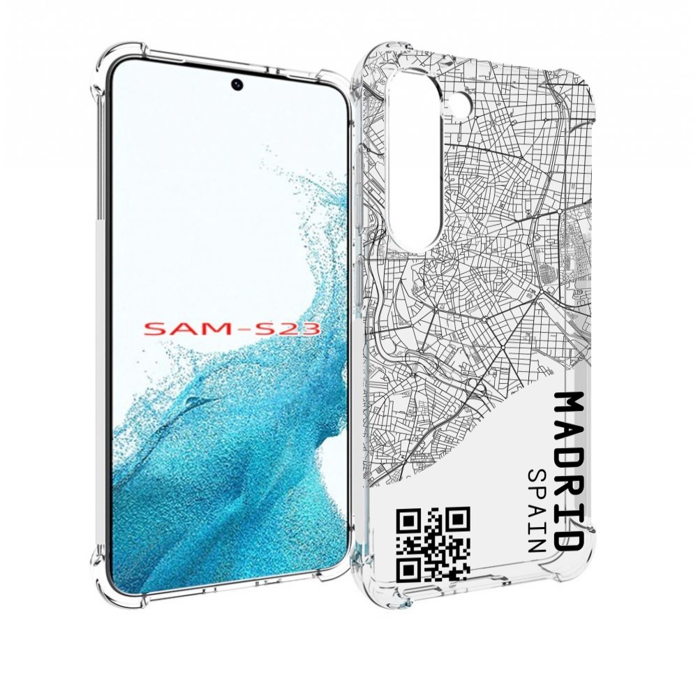 

Чехол MyPads схема-мадрид для Samsung Galaxy S23, Прозрачный, Tocco