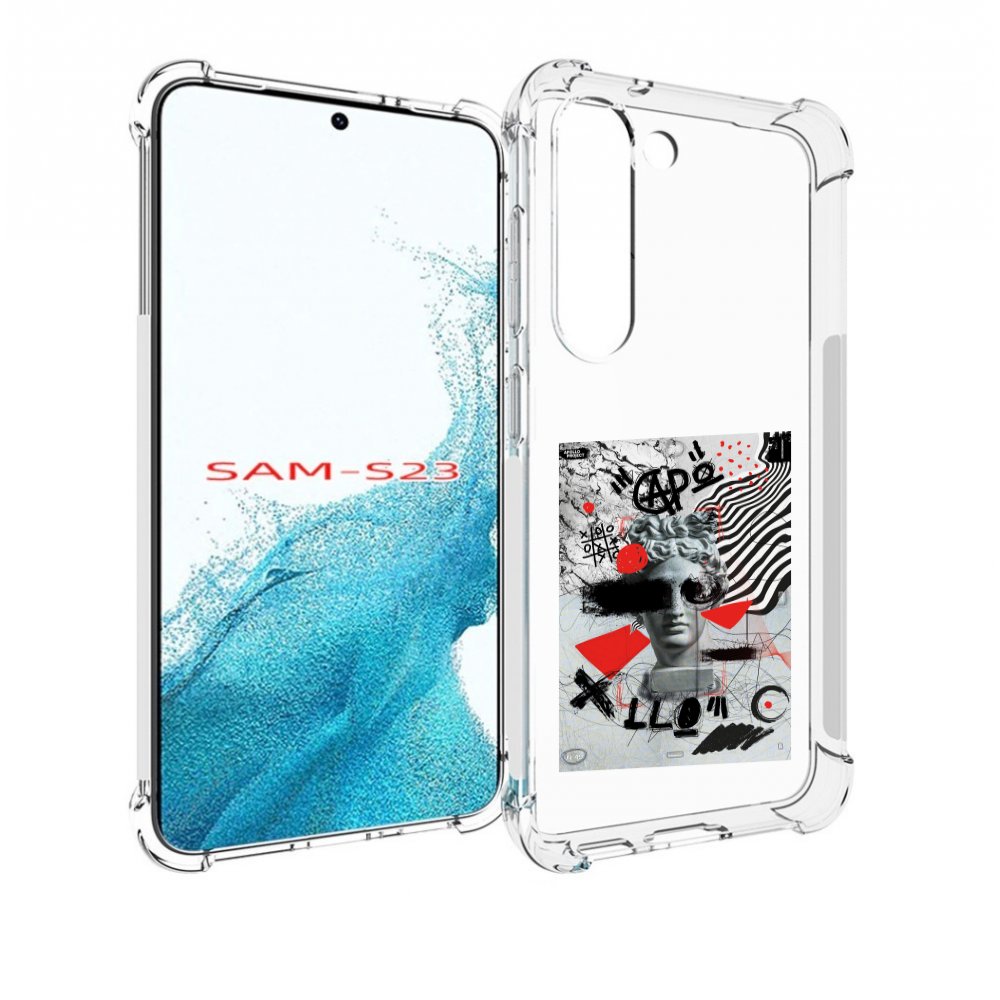 

Чехол MyPads стрит арт статуя для Samsung Galaxy S23, Прозрачный, Tocco