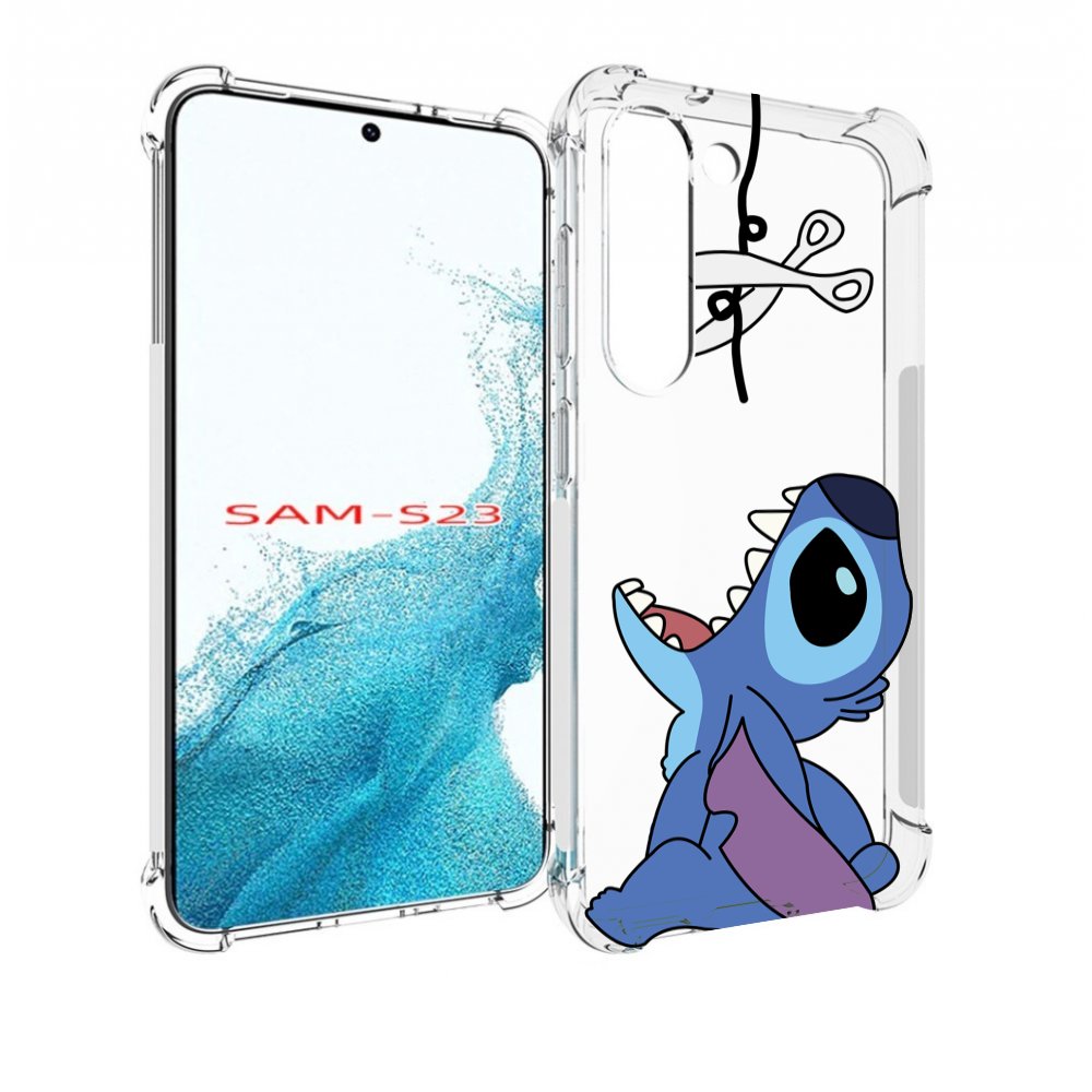 

Чехол MyPads стич-с-ножницами для Samsung Galaxy S23, Прозрачный, Tocco