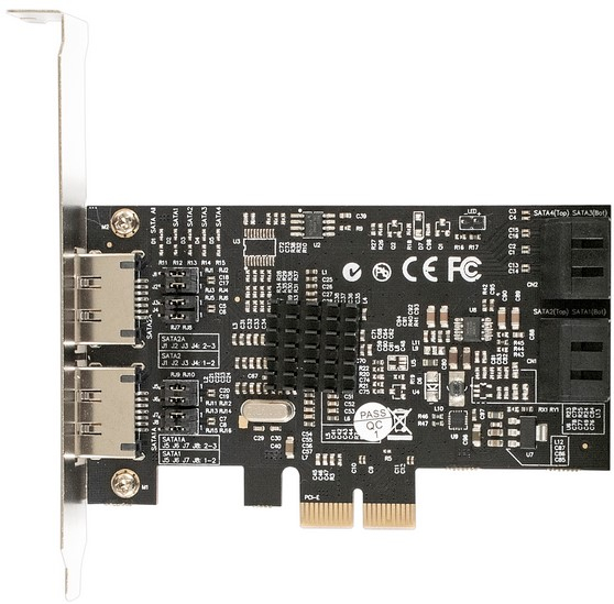 

Контроллер Exegate EXE-504 PCI-E 2.0, SATA3 RAID, 4 int+2 ext (Oem)