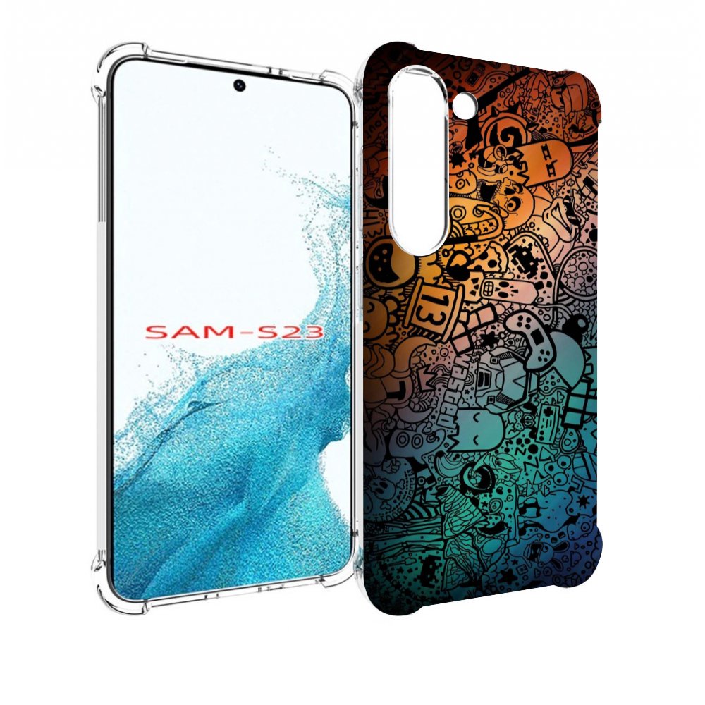 

Чехол MyPads стикеты в тени для Samsung Galaxy S23, Прозрачный, Tocco