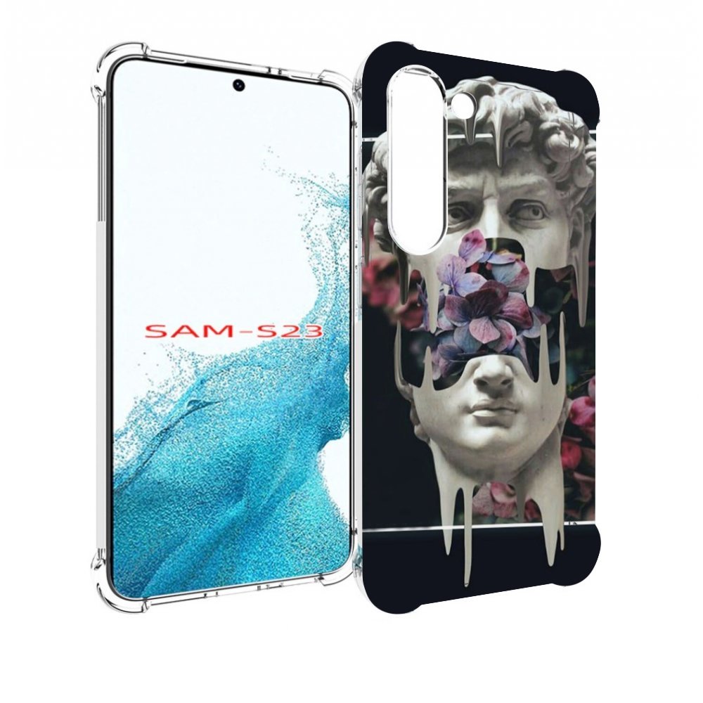 

Чехол MyPads статуя-с-цветами-внутри для Samsung Galaxy S23, Прозрачный, Tocco