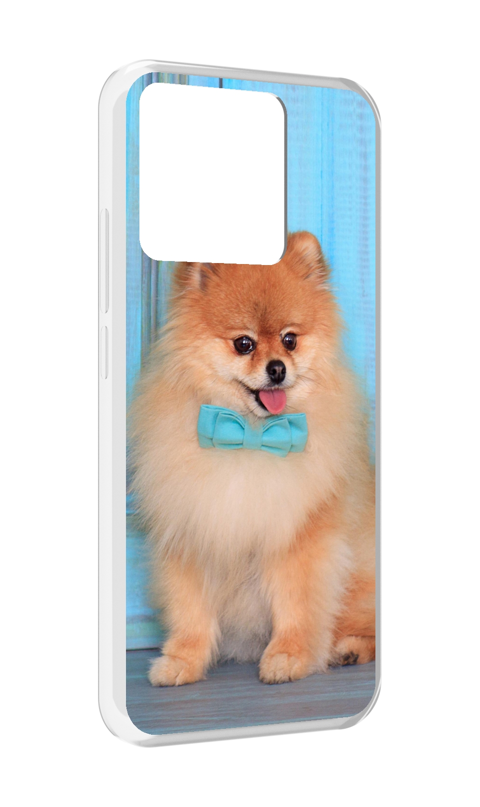 

Чехол MyPads Tocco для Xiaomi Redmi 10A померанскии шпиц, Прозрачный, Tocco