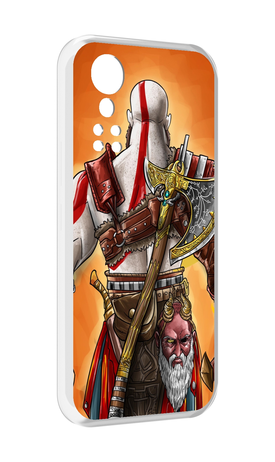 

Чехол MyPads God of War для ZTE Axon 30 5G / Axon 30S, Прозрачный, Tocco