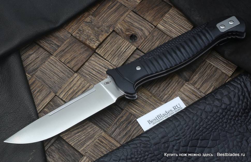 

Нож REPTILIAN Фин-01 (D2, черная G10)