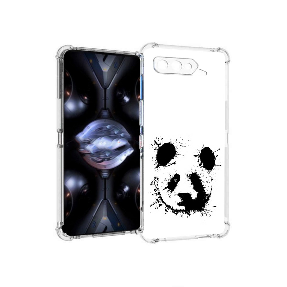 

Чехол MyPads Tocco для Asus ROG Phone 5 Pro клякса-панда, Прозрачный, Tocco