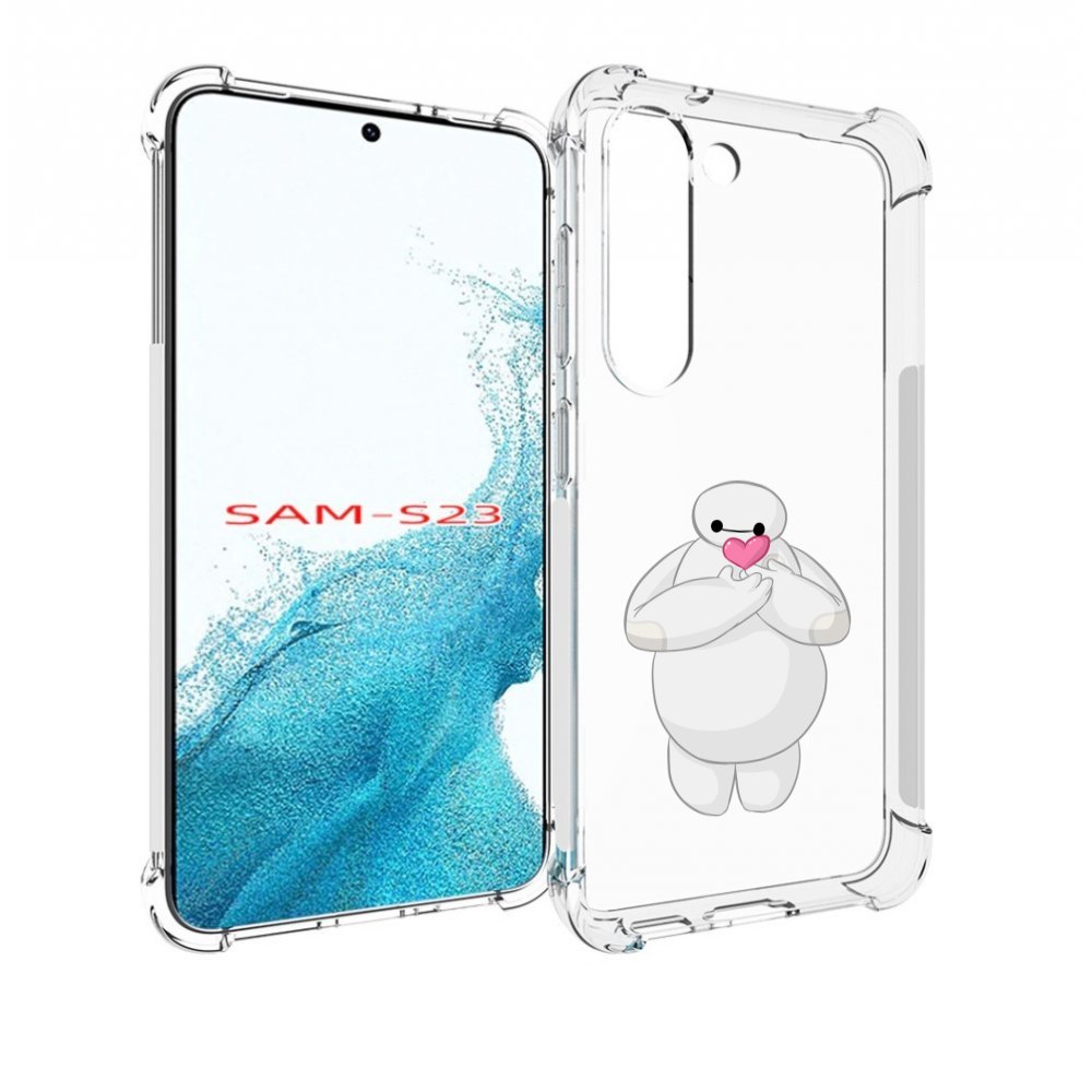 

Чехол MyPads снеговик-с-сердечком для Samsung Galaxy S23, Прозрачный, Tocco
