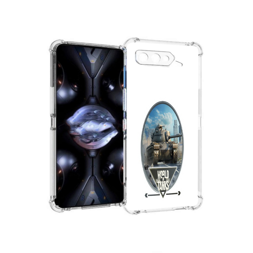 

Чехол MyPads Tocco для Asus ROG Phone 5 Pro игра с танками, Прозрачный, Tocco