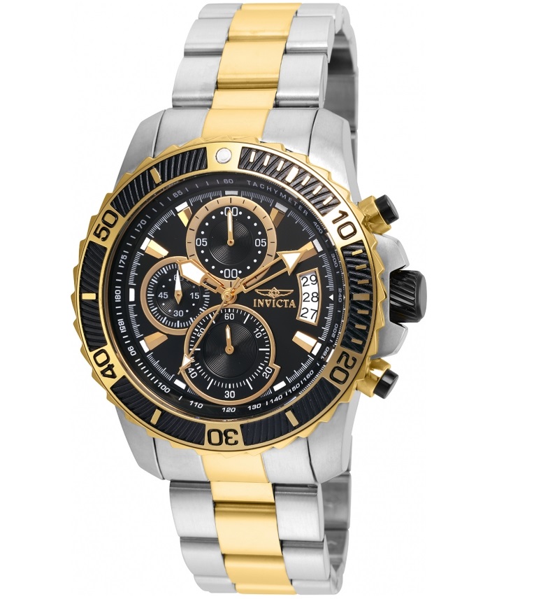 

Наручные часы мужские INVICTA 22418 золотистые/серебристые, 22418