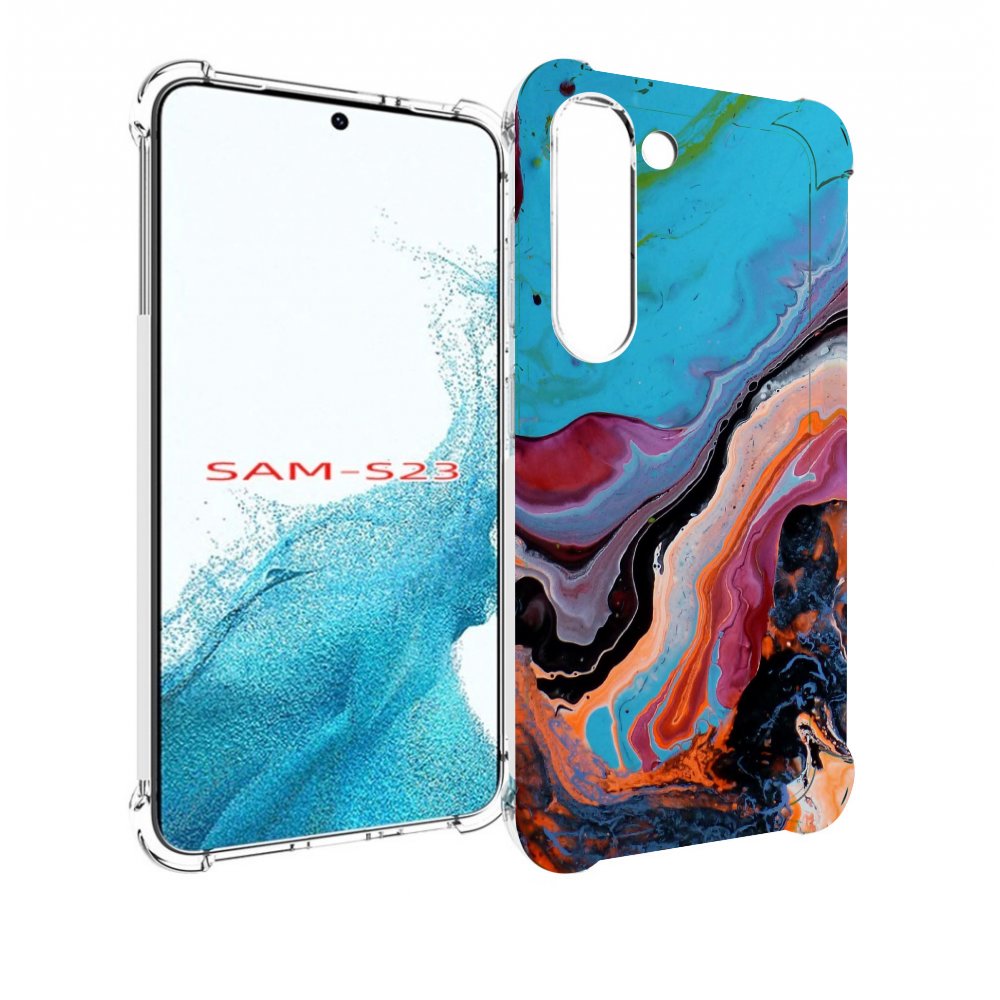 

Чехол MyPads смешанные краски для Samsung Galaxy S23, Прозрачный, Tocco