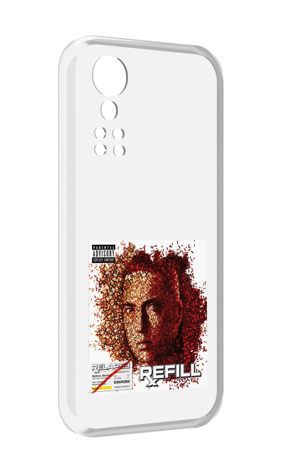 

Чехол MyPads Eminem RELAPSE, REFILL для ZTE Axon 30 5G / Axon 30S, Прозрачный, Tocco