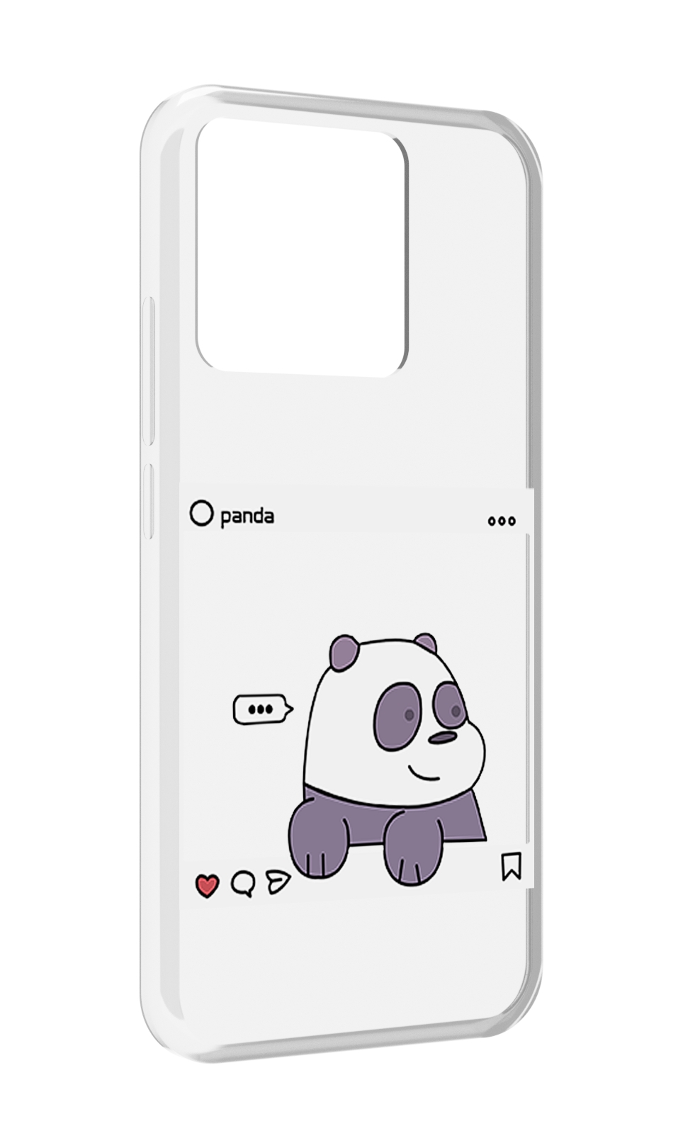 

Чехол MyPads Tocco для Xiaomi Redmi 10A пандочка-фотка, Прозрачный, Tocco