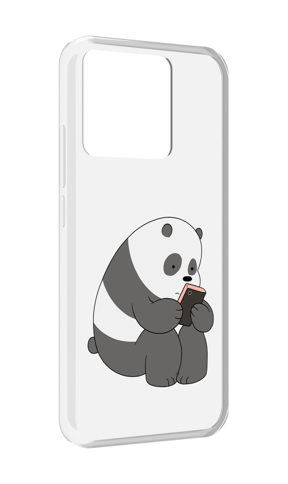 

Чехол MyPads Tocco для Xiaomi Redmi 10A панда-в-телефоне, Прозрачный, Tocco
