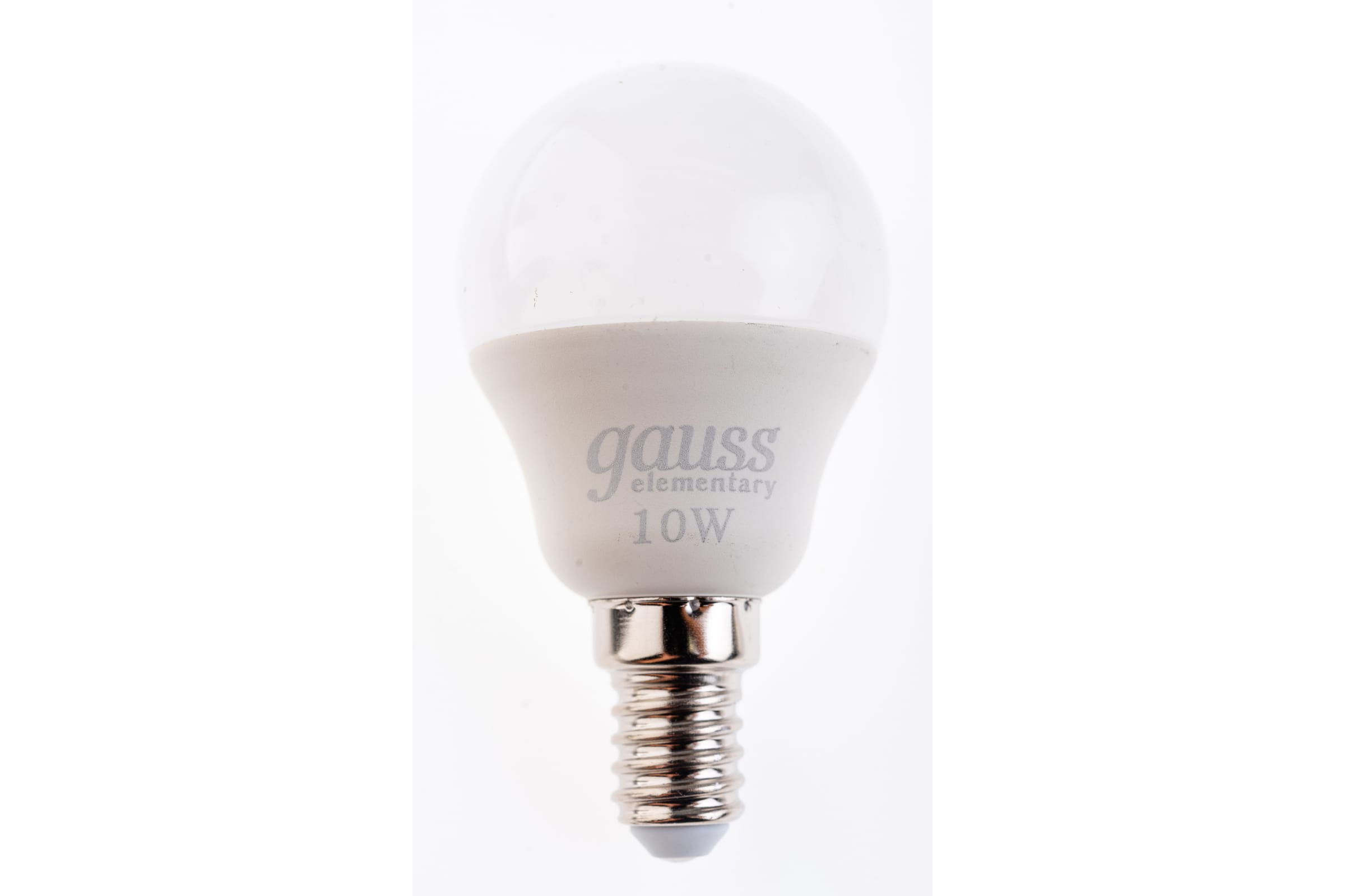 фото Упаковка ламп 10 штук лампа gauss elementary шар 10w 750lm 6500k е14 led 1/10/100