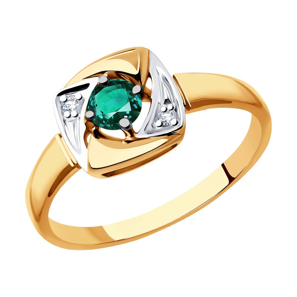 

Кольцо из красного золота с бриллиантом р. 17,5 SOKOLOV Diamonds 71-00154, 71-00154