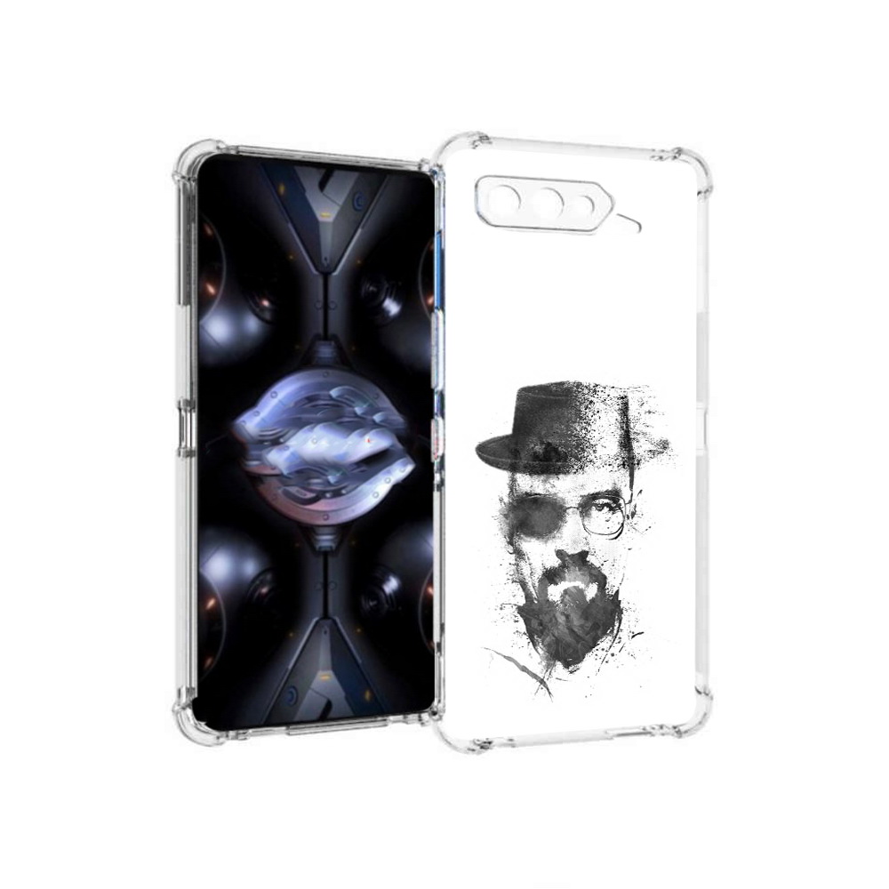 

Чехол MyPads Tocco для Asus ROG Phone 5 Pro загадочный человек, Прозрачный, Tocco