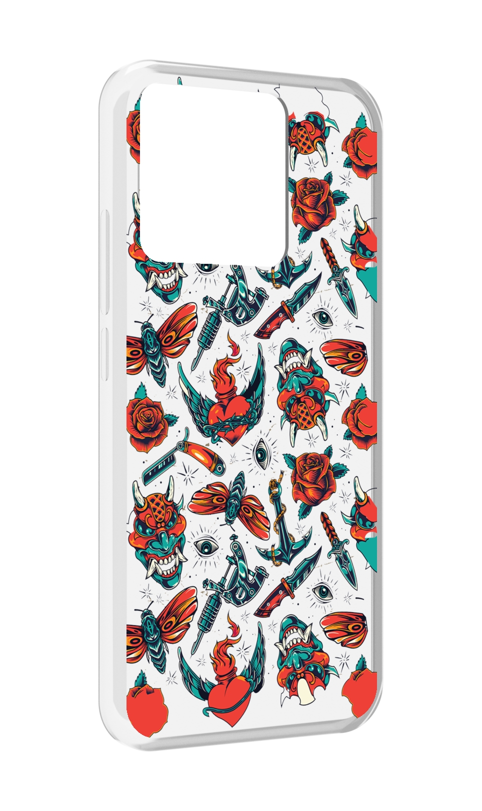 

Чехол MyPads Tocco для Xiaomi Redmi 10A олд-скул-пак, Прозрачный, Tocco