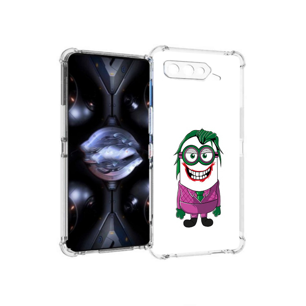 

Чехол MyPads Tocco для Asus ROG Phone 5 Pro джокер миньон, Прозрачный, Tocco