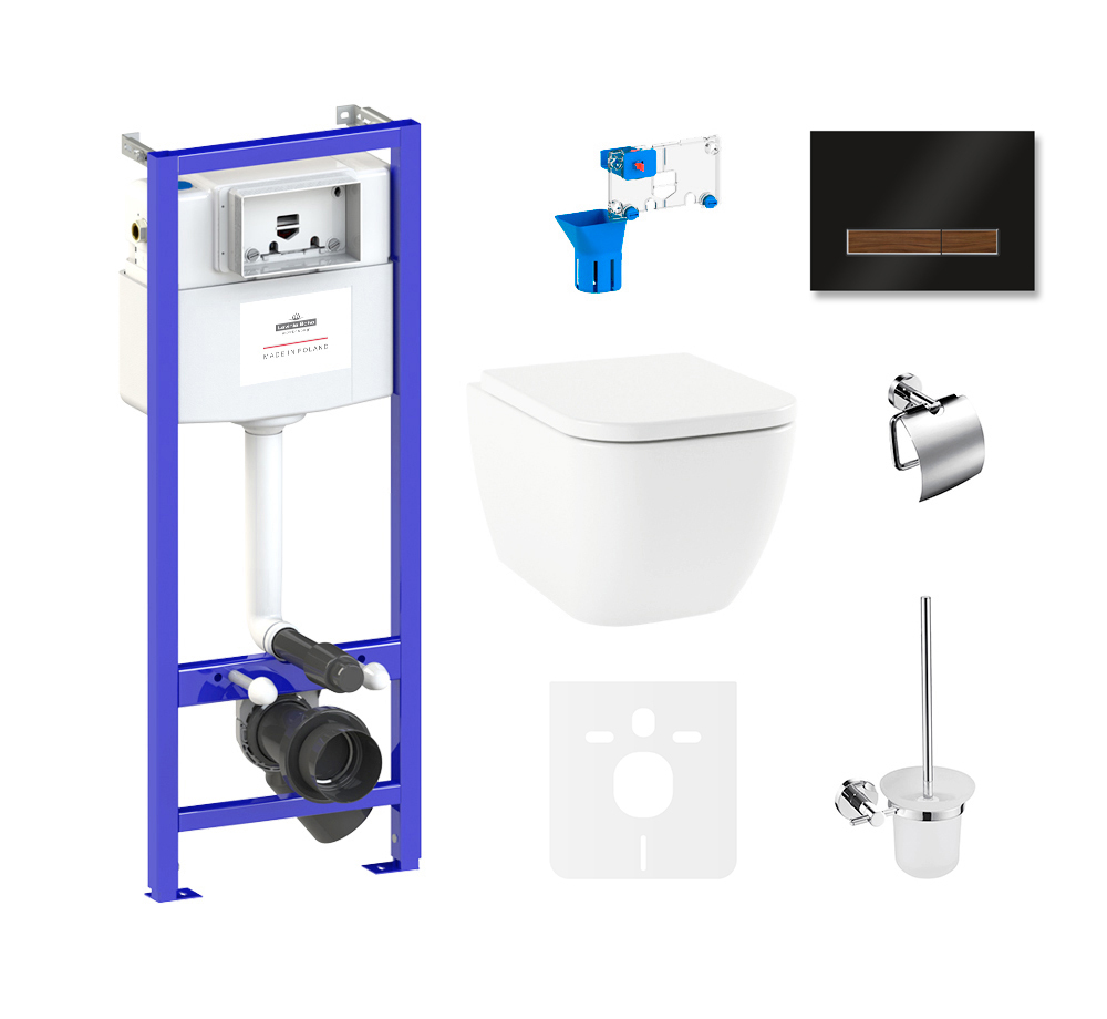 

Комплект 9 в 1 Lavinia Boho One Rimless 75110331, премиум со стеклянной клавишей