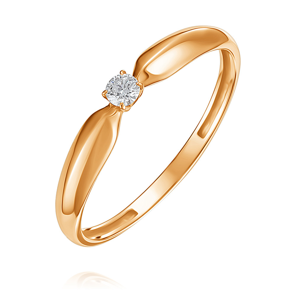 

Кольцо из красного золота с бриллиантом р. , ADAMAS 15038055/01-А50Д-41, 15038055/01-А50Д-41