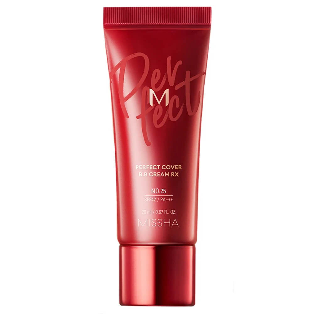 фото Bb-крем тональный missha m perfect cover rx spf 42, pa+++, естественное покрытие №25 20 мл