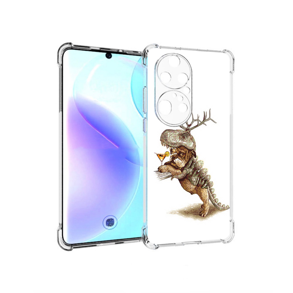 

Чехол MyPads Tocco для Huawei P50 Pro тематическая вечеринка, Прозрачный, Tocco